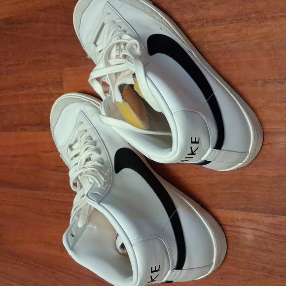 Nike Blazer Hi White and Black High-Top Sneakers Size 15 - Picture 4 of 7